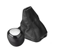 Pomo de palanca de cambios con polaina de palanca de cambios for SAAB 9-3 2003-2012, reemplazo de transmisión manual de 5/6 velocidades(6-Gang+Abdeckung)