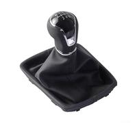 Pomo de palanca de cambios, cubierta antipolvo negra, cabezal de palanca manual de 5 a 6 velocidades, diseño de agarre ergonómico, actualización interior elegante, para entusiastas de los automóviles