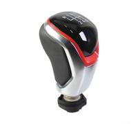Pomo de palanca de cambios de 5/6 velocidades para Caddy para polo tiguan Taigo para t-roc Tarraco 2022-2024, diseño deportivo con soporte, plástico resistente, fácil montaje, azul/rojo (rojo-6speed)