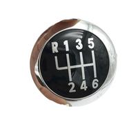 Pomo de palanca de cambios de 5/6 velocidades para palanca de cambios, emblema, funda para Volkswagen se adapta a VW Passat B6 2005-011 piezas de coche (6 velocidades) (6 velocidades)