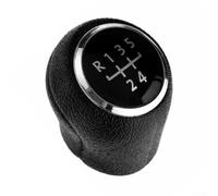 Pomo de palanca de cambios de 5 velocidades compatible con Volkswagen Transporter, Caravelle, T5 y T5.1, pieza interior de plástico negro