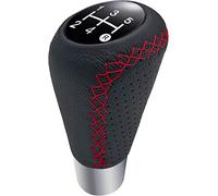 Pomo de palanca de cambios de 5 velocidades, palanca de cambios universal de cuero, 12 mm, adecuada para la mayoría de vehículos automotrices manuales