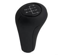 Pomo de palanca de cambios de 5 velocidades para BMW E28 E30 E34 E36 E38 E39 E46 X1 X3 X5 Z1 Z3 Z4, palanca de cambios manual con piel sintética negra, consola delantera interior del coche