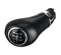 Pomo de palanca de cambios de 6 velocidades, 1 pomo de palanca de cambios de cuero para actualización del interior del coche, compatible con vehículos de transmisión manual de rosca de