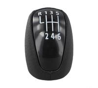 Pomo de palanca de cambios de 6 velocidades para MK3 2007-2014 | Mango de palanca de cambios de cuero negro con núcleo ABS | Para fácil instalación, perilla de cambio interior del coche para modelos