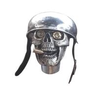 Pomo de palanca de cambios de calavera - Pomo de palanca de cambios hecho a mano | Pomo de cambio de palanca de cambios de aleación de soldado de calavera, mango vendido