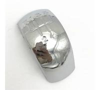 Pomo de palanca de cambios de coche compatible con Skoda Octavia MK2 II (04-08) FL (08-11) cromado negro estilo palanca de cambios tapa emblema cubierta de palanca de cambios (6 velocidades negro) (5