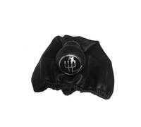 Pomo De Palanca De Cambios De Coche De Piel con Funda De 5 Velocidades para Golf 3 Mk3 Polo Vento 1995-2002 per Lupo 1999-2006 Autopartes(Black Stitches)