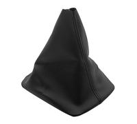 Pomo de palanca de cambios de cuero cromado para Skoda Octavia para A5 para A6 2004 2005 2006 2007 2008 2009 2010 2011 2012 (pomo de cambio de 5 velocidades solamente) (funda