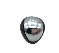 Pomo de palanca de cambios manual de 5 y 6 velocidades para coche, balonmano para Kia se adapta a Forte se adapta a Soul (cromo, 6 velocidades) (5 velocidades/plateado)