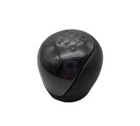 Pomo de palanca de cambios manual de 5 y 6 velocidades para coche, balonmano para Kia se adapta a Forte para Soul (cromo, 6 velocidades) (6 velocidades/negro)
