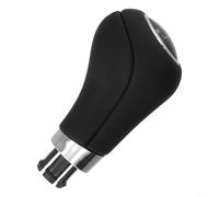 Pomo de palanca de cambios manual de 6 velocidades para Mercedes Clase C W203 W204 Clase E W212 GLK, cuero negro cromado