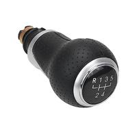 Pomo de palanca de cambios manual de coche de 5/6 velocidades de repuesto para A4 B6 B7 B8 A6 S4 8K A5 8T Q5 8R S-Line 12 mm perilla de cambio de coche (rojo 6 marchas) (R plata 5 marchas)