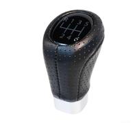 Pomo de palanca de cambios manual de piel sintética y metal compatible con BMW E39 E46 E30 E36 E60 E87 E90, agarre texturizado para un control de conducción suave (6 velocidades)