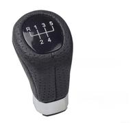 Pomo de palanca de cambios manual de piel sintética y metal para BMW E39 E46 E30 E36 E60 E87 E90, negro, agarre mejorado, fácil instalación (5 velocidades)
