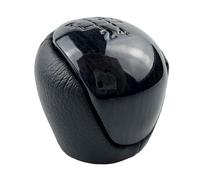 Pomo de palanca de cambios manual para Kia para Forte for Soul 2008-2016, palanca de cambios manual de 5 velocidades (plata mate) (negro)