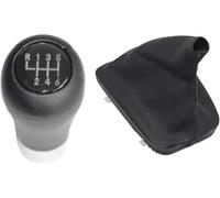 Pomo de palanca de cambios para BMW Serie 3 E46 para palanca de cambios de coche de cuero cromado (5) (2)