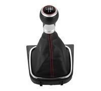 Pomo de palanca de cambios para coche, palanca de cambio de balonmano, 5 y 6, repuesto para Volkswagen y Golf (línea roja-6 velocidades) (línea roja-5 velocidades)