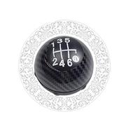 Pomo de palanca de cambios para coche Para 500 2012 2013 2014 2015 2016 2017 2018 perilla palanca cambios coche cabezal 5 velocidades palanca 6 velocidades cambios bola mano( 6 Speed Carbon 1)
