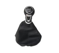 Pomo de palanca de cambios para coche Para SEAT Ibiza IV perilla palanca cambios dcoche palanca polaina cubierta de bota Collar de cuero perilla de palanca de cambios de 5 velocidades( 6 Speed Set)