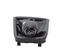 Pomo de palanca de cambios para coche Para skoda para Superb II 2008 2009 2010 2011 2012 5/6 velocidad perilla palanca cambios coche palanca mango polaina funda cubierta bota de cuero( 5 Speed Type 3)