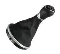 Pomo de palanca de cambios para Skoda para Fabia 2 MK2 2007-2014, marco manual de cuero de 5 velocidades, repuesto de plástico ABS