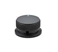 Pomo de potenciómetro de control electrónico de aluminio negro para guitarra eléctrica de 6 mm de diámetro, perillas de guitarra eléctrica, reemplazos negros