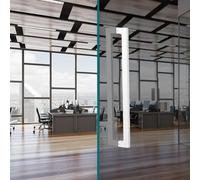 Pomo de Puerta de Doble Cara, Barra de Empuje y tracción para Puerta de Vidrio Larga, Barra de Agarre Frontal para Entrada de Oficina Grande, manijas para Puertas de gra