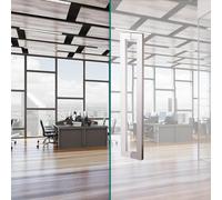 Pomo de Puerta de Doble Cara, Barra Larga para Empujar y Tirar de Puertas de Vidrio, Barra de Agarre Frontal para Entrada de Oficina Grande, manijas de Superficie Lisa p