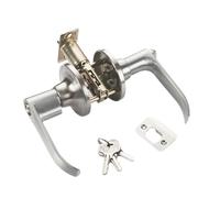 Pomo de puerta interior, cerradura esférica con barra triple, palanca de entrada silenciosa con 3 llaves, juego de herrajes seguro para dormitorio, fácil instalación para moderno