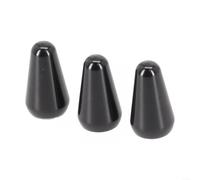 Pomo de punta de interruptor de guitarra de metal para LP para guitarras eléctricas SG, roscado para tapa de interruptor de palanca, piezas de repuesto compatibles con Fender americano (3 unidades