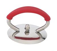Pomo de repuesto de acero inoxidable para tapas de utensilios de cocina con forma ergonómica y cierre fiable (rojo)