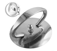 Pomo de repuesto de acero inoxidable para tapas de utensilios de cocina con forma ergonómica y cierre fiable (acero inoxidable)