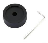 Pomo de volumen de aluminio sólido de 32 mm de diámetro para potenciómetro con agujero de eje de 6 mm y 13 mm de altura, acabado mate mecanizado CNC para un control preciso en aplicaciones de audio