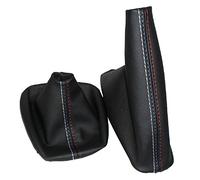 Pomo del cambio de marchas Funda polaina freno de mano manual Funda de polaina Para BMW Serie 3 E36 E46 E30 E34 M3 Z3 Funda de Palanca de Cambio Negra Accesorios de cuero M