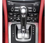 Pomo manual de fibra de carbono para Porsche para 718 911 para modelos Macan de 2010 a 2021 con ajuste de repuesto directo (negro)