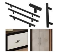 Pomo metálico para gabinete para cajones y armarios con núcleo de acero inoxidable para aplicación en casa (192 mm)