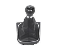 Pomo Palanca Cambio Coche Compatible Con VW Para Rabbit Para Golf 5 Para Jetta MK5 2004 2005 2006 2007 2008 2009 2010 5 6 Velocidades Stick Gear Shift Knob Collar Case Car Stying(Black Line,6 Speed)