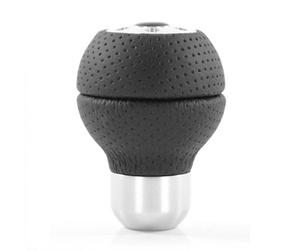 Pomo palanca cambio momo race airleather corto piel y aluminio