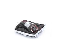 Pomo Palanca Cambio Para Golf 7 para MK7 VII para GTI para GTD para palanca de cambio Manual palanca balonmano cubierta de polaina para bota de cuero Pomo Cambio Marchas(6 Speed)