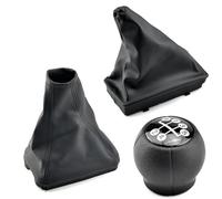 Pomo Palanca Cambio para Opel para Corsa C 2001-2006 Pomo Palanca Cambios Coche Funda Fuelle Empuñaduras Mano Estacionamiento Coche Pomo Marcha(Combo 3Pcs)