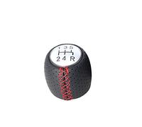 Pomo Palanca Cambios Coche Para ALFA Para ROMEO 147 Para SPIDER 2005 2006 2007 2008 2009 2010 2011 Palanca Cambios Cuero Konb 5/6 Velocidades(12345R red line)