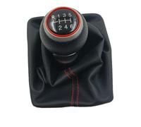 Pomo Palanca Cambios para A4 B8 8K 2008-2015 Manijas De Caja De Cambios Manual Palanca Cubierta De Cambio Perilla De Palanca De Cambios Bota Palanca Guardapolvo Pomo De Cambio(6 Speed)