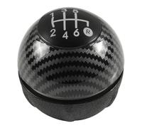 Pomo Palanca Cambios Para Fiat 500 500C 2007 2008 2009 2010 2011 2012 2013 2014 2015 2016 2017 2018 Perilla Cambio Marchas 5/6 Funda Cubierta Boot Polaina Velocidad Palanca Cambio Marchas(6 Speed Carb