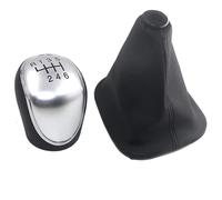 Pomo Palanca Cambios Para Hyundai Ix35 2009-2015 Perilla De Cambio De Marchas Manual Polaina De Cuero Cubierta De Bota Palanca De Cambio Manija Palo Bota Gaitor Palanca Cambio Marchas(Pair silver)