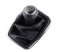 Pomo Palanca de Cambios 5/6 Speed Gear Shift Knob Palanca de Cambio de Cuero for Volkswagen VW Golf 4 2003-2008 IV MK4 GTI R32 Jetta Pomo Palanca de Cambios Universal(5 Speed)