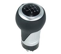 Pomo palanca de cambios compatible para Audi A1 A3 A4 A5 A6 Q3 Q5 - negro - 6 velocidades marchas - para transmisión Manual - (A260-9)