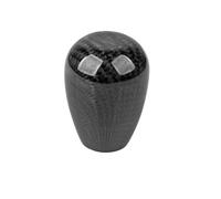 Pomo Palanca de Cambios,Palanca de Cambios Coche Perilla de cambio de marchas Manual de fibra de carbono ovalada/esférica Universal de estilo con 3 adaptadores for la mayoría de las decoraciones de au