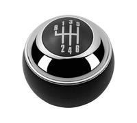 Pomo Palanca De Cambios Para Mini R50 Para Cabrio R52 R53 Para Cooper 5/6 Perilla De Cambio Velocidad Palanca Cuero PU Cambios Pluma Mango Cabeza Bola(BLACK 6 SPEED)