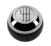 Pomo Palanca De Cambios Para Mini R50 Para Cabrio R52 R53 Para Cooper 5/6 Perilla De Cambio Velocidad Palanca Cuero PU Cambios Pluma Mango Cabeza Bola(WHITE 6 SPEED)